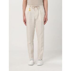 Manuel Ritz Pants Men Yellow Cream